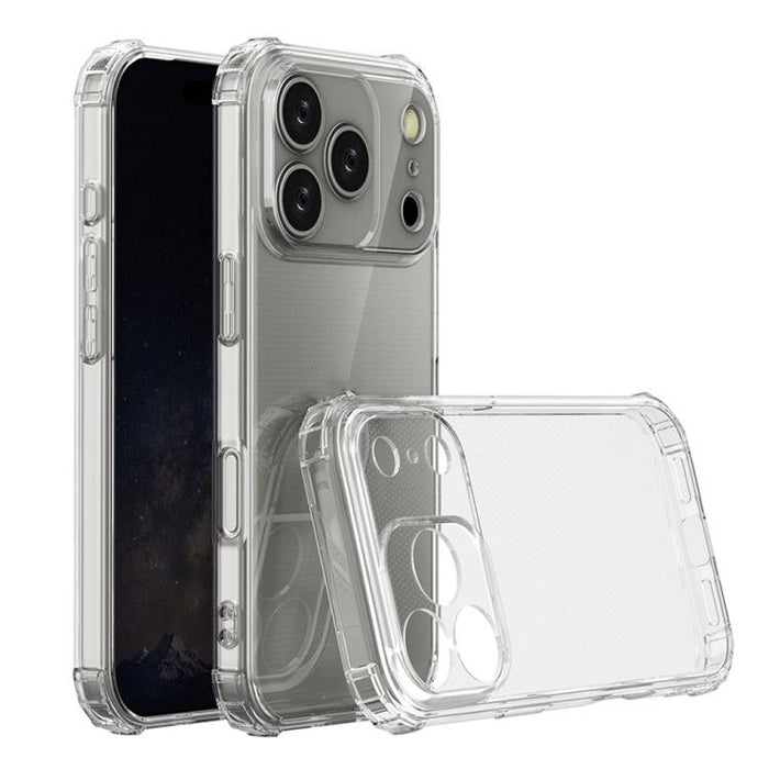 Caja de teléfono de TPU transparente a prueba de golpes de cuatro esquinas