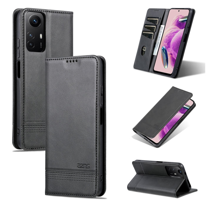 AZNS Funda de cuero con tapa magnética con textura de becerro para teléfono, For Xiaomi Redmi Turbo 3, For Xiaomi Redmi Note 13 Pro 4G, For Xiaomi Redmi Note 13 4G, For Xiaomi Redmi K70E, For Xiaomi 14 Ultra, For Xiaomi Redmi 13C / Poco C65            ...
