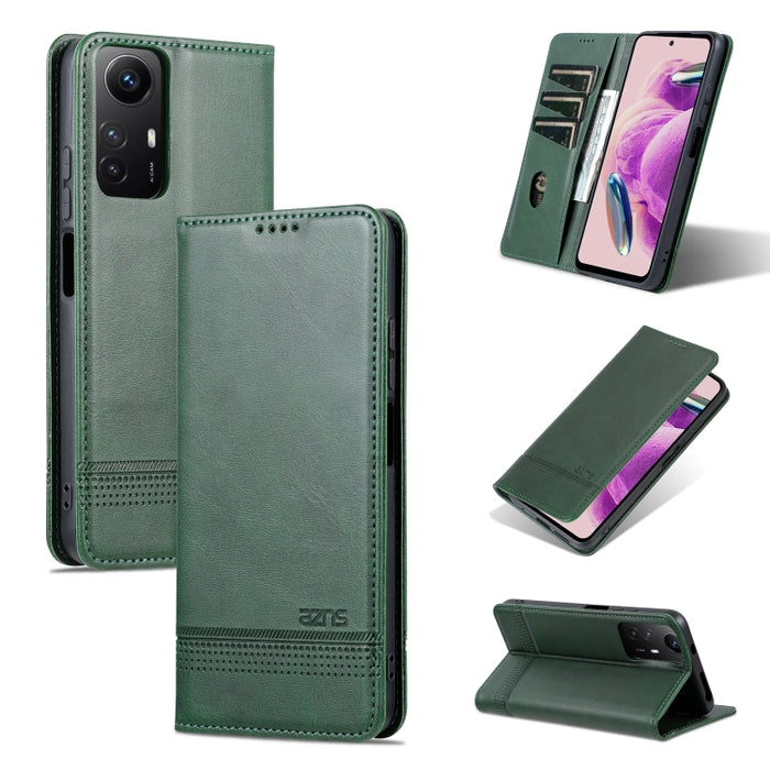 AZNS Funda de cuero con tapa magnética con textura de becerro para teléfono, For Xiaomi Redmi Turbo 3, For Xiaomi Redmi Note 13 Pro 4G, For Xiaomi Redmi Note 13 4G, For Xiaomi Redmi K70E, For Xiaomi 14 Ultra, For Xiaomi Redmi 13C / Poco C65            ...