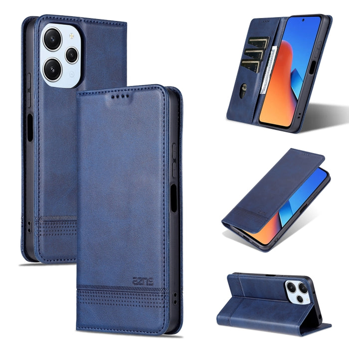 AZNS Funda de cuero con tapa magnética con textura de becerro para teléfono, For Xiaomi Redmi Turbo 3, For Xiaomi Redmi Note 13 Pro 4G, For Xiaomi Redmi Note 13 4G, For Xiaomi Redmi K70E, For Xiaomi 14 Ultra, For Xiaomi Redmi 13C / Poco C65            ...