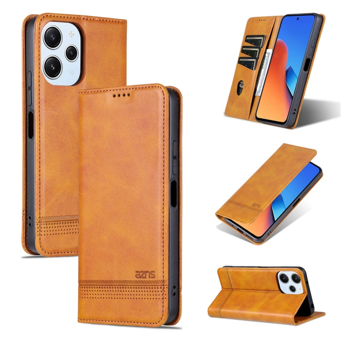 AZNS Funda de cuero con tapa magnética con textura de becerro para teléfono, For Xiaomi Redmi Turbo 3, For Xiaomi Redmi Note 13 Pro 4G, For Xiaomi Redmi Note 13 4G, For Xiaomi Redmi K70E, For Xiaomi 14 Ultra, For Xiaomi Redmi 13C / Poco C65            ...