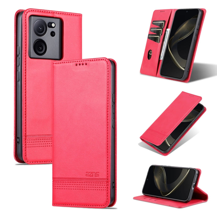 AZNS Funda de cuero con tapa magnética con textura de becerro para teléfono, For Xiaomi Redmi Turbo 3, For Xiaomi Redmi Note 13 Pro 4G, For Xiaomi Redmi Note 13 4G, For Xiaomi Redmi K70E, For Xiaomi 14 Ultra, For Xiaomi Redmi 13C / Poco C65            ...