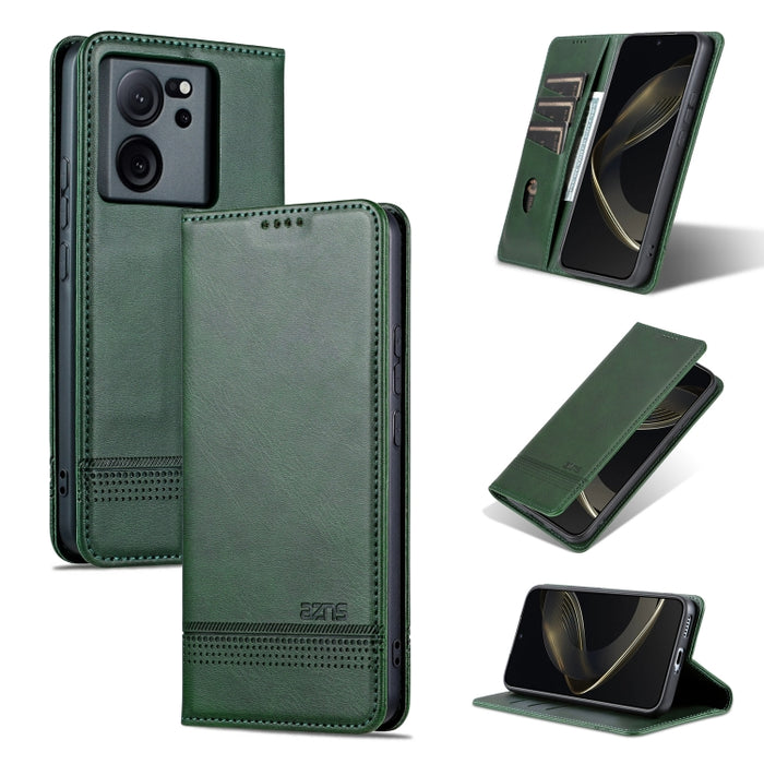 AZNS Funda de cuero con tapa magnética con textura de becerro para teléfono, For Xiaomi Redmi Turbo 3, For Xiaomi Redmi Note 13 Pro 4G, For Xiaomi Redmi Note 13 4G, For Xiaomi Redmi K70E, For Xiaomi 14 Ultra, For Xiaomi Redmi 13C / Poco C65            ...