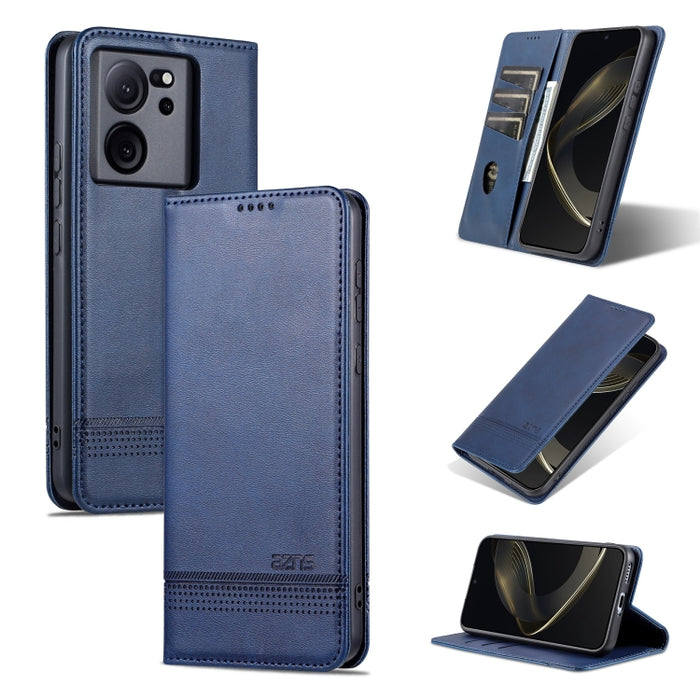 AZNS Funda de cuero con tapa magnética con textura de becerro para teléfono, For Xiaomi Redmi Turbo 3, For Xiaomi Redmi Note 13 Pro 4G, For Xiaomi Redmi Note 13 4G, For Xiaomi Redmi K70E, For Xiaomi 14 Ultra, For Xiaomi Redmi 13C / Poco C65            ...
