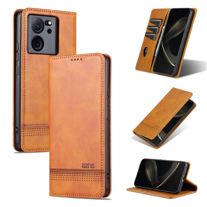 AZNS Funda de cuero con tapa magnética con textura de becerro para teléfono, For Xiaomi Redmi Turbo 3, For Xiaomi Redmi Note 13 Pro 4G, For Xiaomi Redmi Note 13 4G, For Xiaomi Redmi K70E, For Xiaomi 14 Ultra, For Xiaomi Redmi 13C / Poco C65            ...