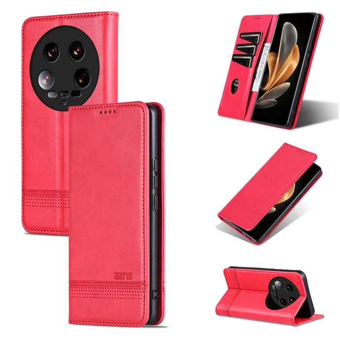 AZNS Funda de cuero con tapa magnética con textura de becerro para teléfono, For Xiaomi Redmi Turbo 3, For Xiaomi Redmi Note 13 Pro 4G, For Xiaomi Redmi Note 13 4G, For Xiaomi Redmi K70E, For Xiaomi 14 Ultra, For Xiaomi Redmi 13C / Poco C65            ...