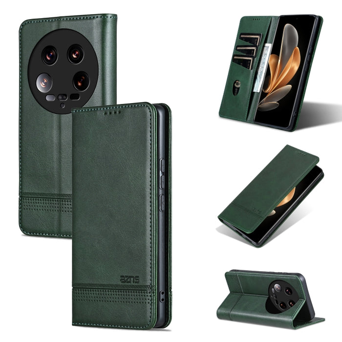 AZNS Funda de cuero con tapa magnética con textura de becerro para teléfono, For Xiaomi Redmi Turbo 3, For Xiaomi Redmi Note 13 Pro 4G, For Xiaomi Redmi Note 13 4G, For Xiaomi Redmi K70E, For Xiaomi 14 Ultra, For Xiaomi Redmi 13C / Poco C65            ...
