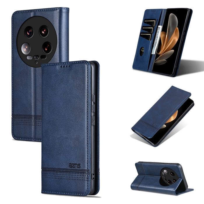 AZNS Funda de cuero con tapa magnética con textura de becerro para teléfono, For Xiaomi Redmi Turbo 3, For Xiaomi Redmi Note 13 Pro 4G, For Xiaomi Redmi Note 13 4G, For Xiaomi Redmi K70E, For Xiaomi 14 Ultra, For Xiaomi Redmi 13C / Poco C65            ...
