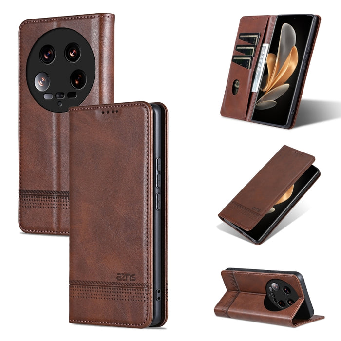 AZNS Funda de cuero con tapa magnética con textura de becerro para teléfono, For Xiaomi Redmi Turbo 3, For Xiaomi Redmi Note 13 Pro 4G, For Xiaomi Redmi Note 13 4G, For Xiaomi Redmi K70E, For Xiaomi 14 Ultra, For Xiaomi Redmi 13C / Poco C65            ...