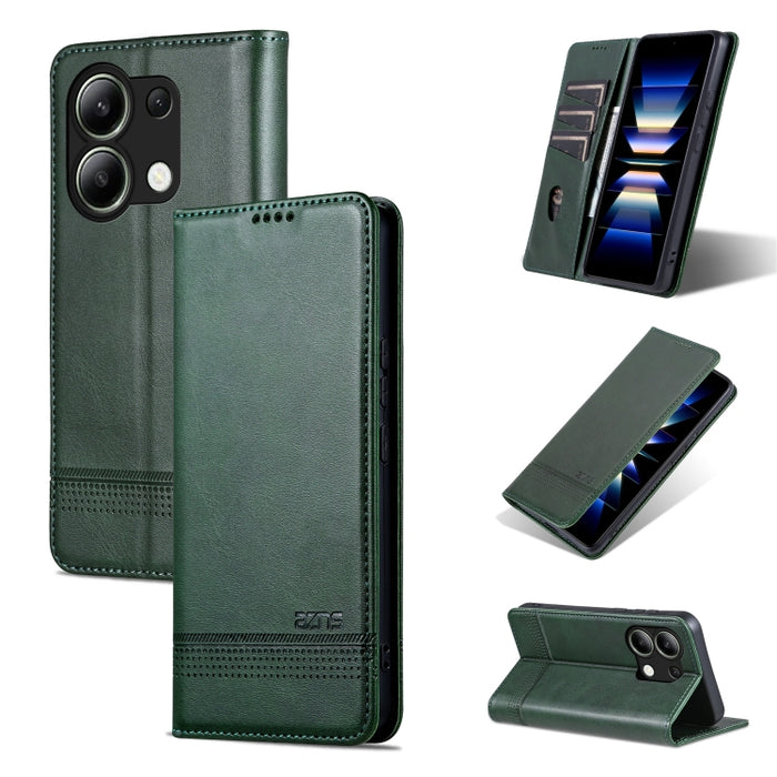 AZNS Funda de cuero con tapa magnética con textura de becerro para teléfono, For Xiaomi Redmi Turbo 3, For Xiaomi Redmi Note 13 Pro 4G, For Xiaomi Redmi Note 13 4G, For Xiaomi Redmi K70E, For Xiaomi 14 Ultra, For Xiaomi Redmi 13C / Poco C65            ...
