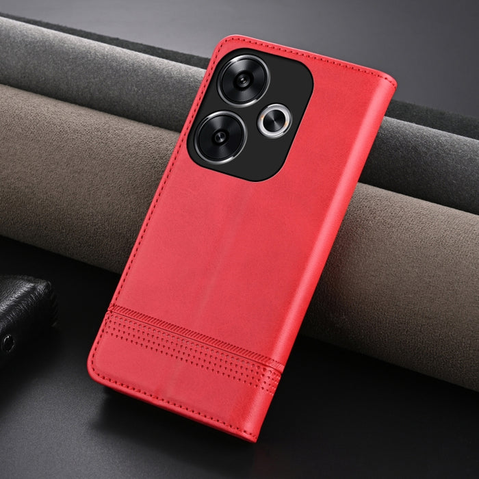 AZNS Funda de cuero con tapa magnética con textura de becerro para teléfono, For Xiaomi Redmi Turbo 3, For Xiaomi Redmi Note 13 Pro 4G, For Xiaomi Redmi Note 13 4G, For Xiaomi Redmi K70E, For Xiaomi 14 Ultra, For Xiaomi Redmi 13C / Poco C65            ...