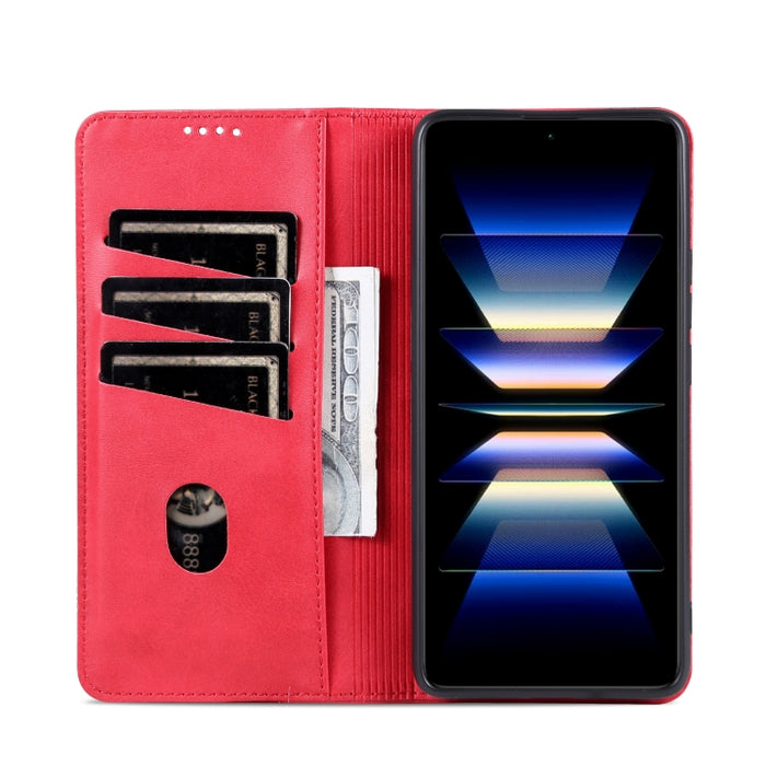 AZNS Funda de cuero con tapa magnética con textura de becerro para teléfono, For Xiaomi Redmi Turbo 3, For Xiaomi Redmi Note 13 Pro 4G, For Xiaomi Redmi Note 13 4G, For Xiaomi Redmi K70E, For Xiaomi 14 Ultra, For Xiaomi Redmi 13C / Poco C65            ...