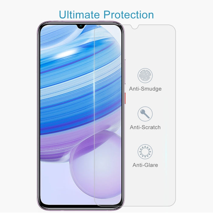 Para Xiaomi Redmi 10X 4G Película de vidrio templado transparente de media pantalla, For Xiaomi Redmi 10X 4G (1 PC)