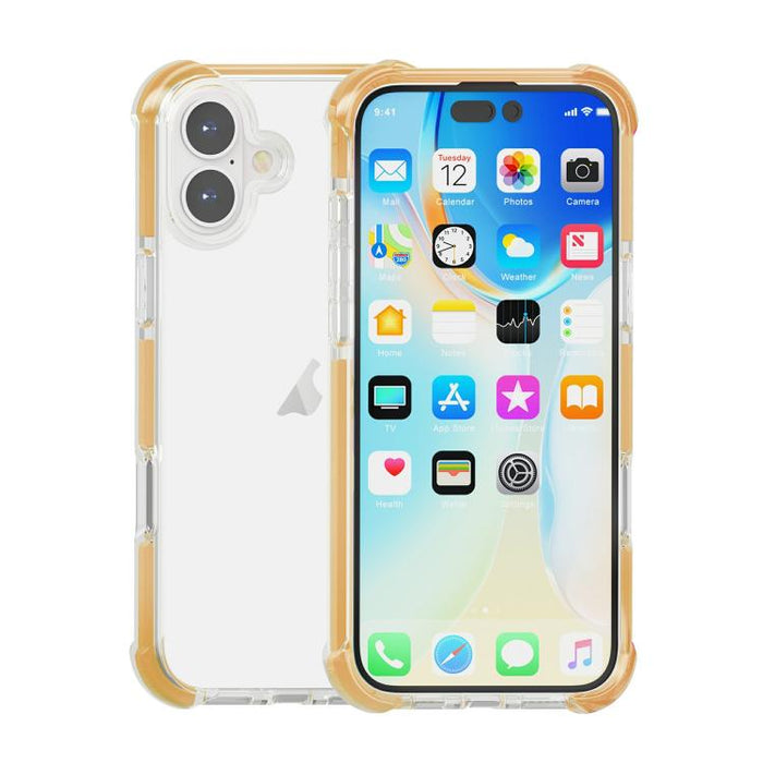 Caja de teléfono de acrílico + TPU a prueba de golpes de cuatro esquinas