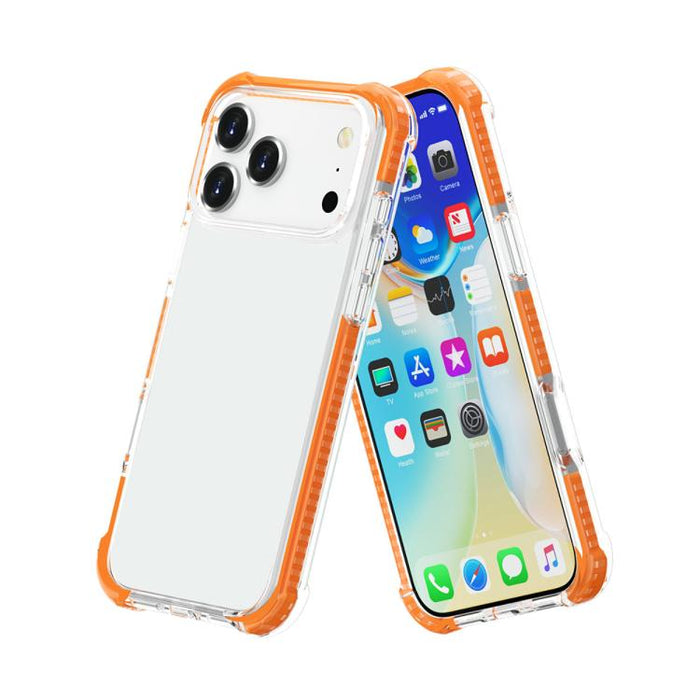 Caja de teléfono de acrílico + TPU a prueba de golpes de cuatro esquinas