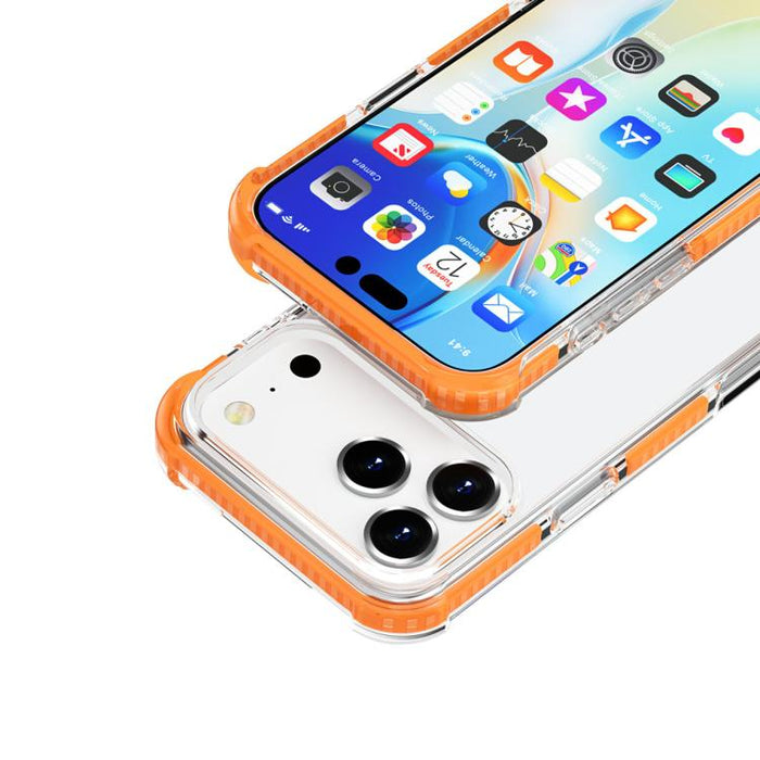 Caja de teléfono de acrílico + TPU a prueba de golpes de cuatro esquinas