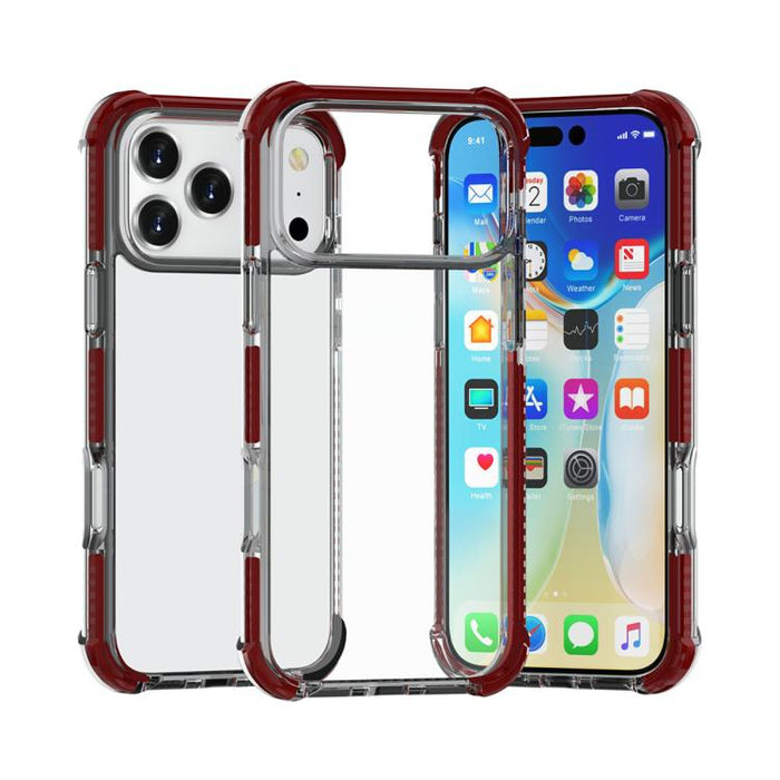 Caja de teléfono de acrílico + TPU a prueba de golpes de cuatro esquinas