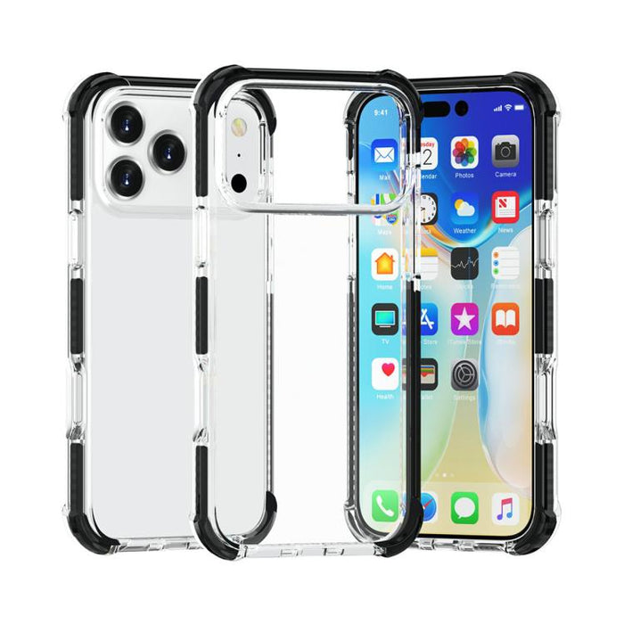 Caja de teléfono de acrílico + TPU a prueba de golpes de cuatro esquinas
