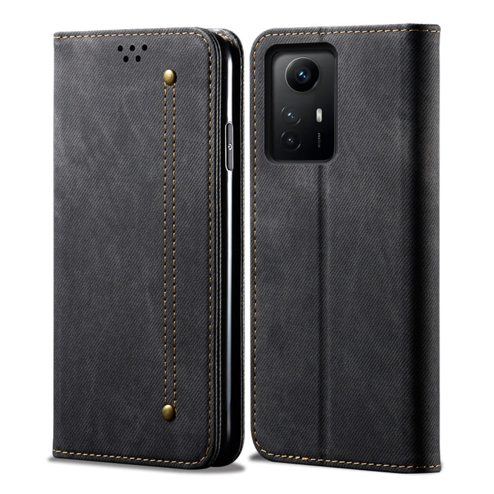Estuche para teléfono de cuero con textura de mezclilla, For Xiaomi Redmi Note 12S, For Xiaomi 13 Lite / Civi 2