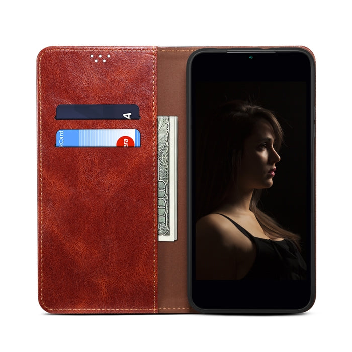 Caja de teléfono de cuero con textura de caballo loco de cera de aceite, For Xiaomi Redmi Note 12S, For Xiaomi 13 Lite / Civi 2