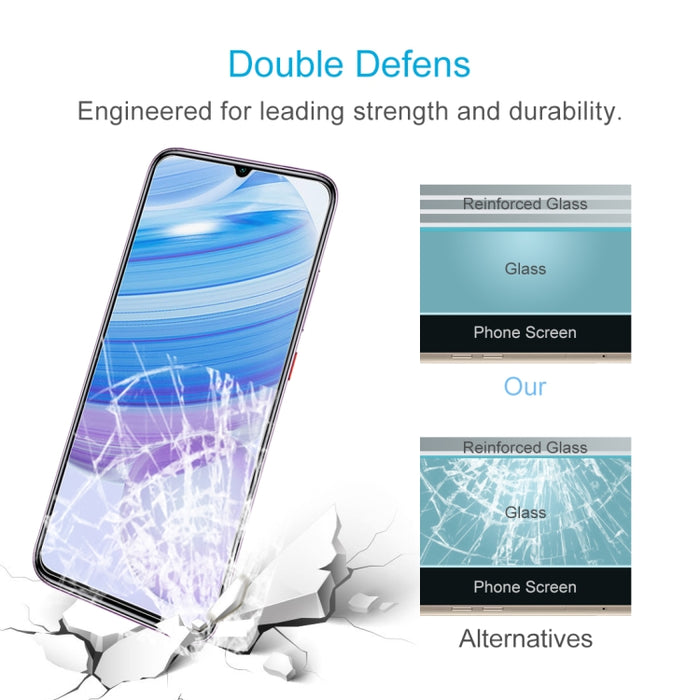 Para Xiaomi Redmi 10X 4G 10 PCS Película de vidrio templado transparente de media pantalla, For Xiaomi Redmi 10X 4G (10 PCS)