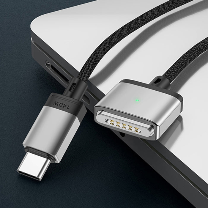 Cable de carga magnético de 140 W tipo C a Magsafe 3