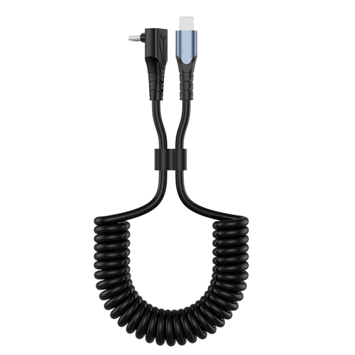 Cable de datos de carga con resorte en codo, longitud: 1,5 m