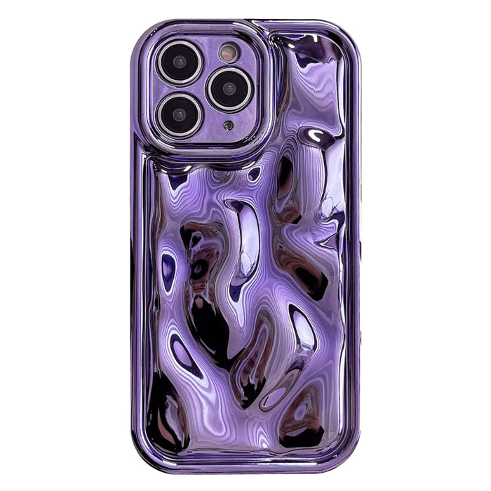 Caja de teléfono de TPU con textura de meteorito de galvanoplastia