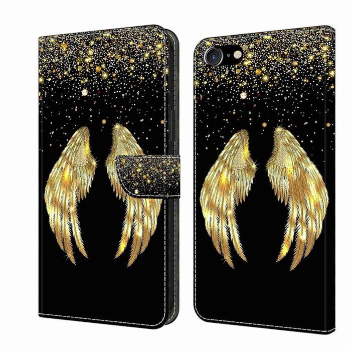 Funda protectora de cuero para teléfono Crystal 3D a prueba de golpes, For iPhone X / XS, For iPhone XR, For iPhone XS Max, For iPhone 6 Plus / 7 Plus / 8 Plus, For iPhone 6 / 7