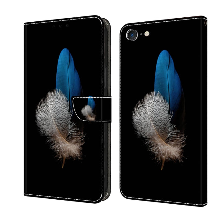 Funda protectora de cuero para teléfono Crystal 3D a prueba de golpes, For iPhone X / XS, For iPhone XR, For iPhone XS Max, For iPhone 6 Plus / 7 Plus / 8 Plus, For iPhone 6 / 7