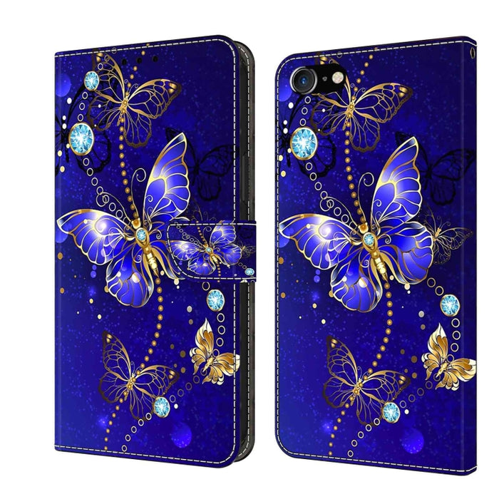 Funda protectora de cuero para teléfono Crystal 3D a prueba de golpes, For iPhone X / XS, For iPhone XR, For iPhone XS Max, For iPhone 6 Plus / 7 Plus / 8 Plus, For iPhone 6 / 7
