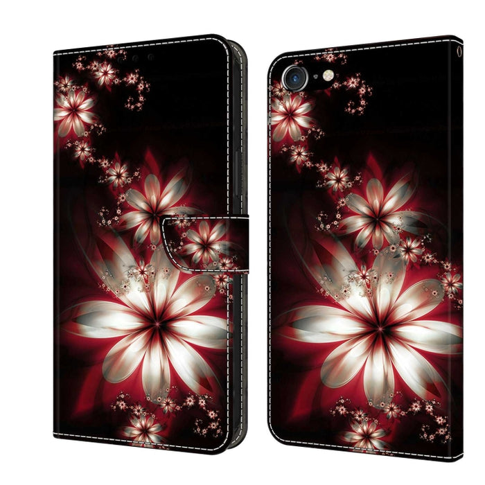 Funda protectora de cuero para teléfono Crystal 3D a prueba de golpes, For iPhone X / XS, For iPhone XR, For iPhone XS Max, For iPhone 6 Plus / 7 Plus / 8 Plus, For iPhone 6 / 7