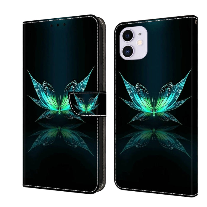 Funda protectora de cuero para teléfono Crystal 3D a prueba de golpes, For iPhone 12 mini / 13 mini, For iPhone 12 / 12 Pro, For iPhone 11 Pro Max, For iPhone 11, For iPhone 11 Pro