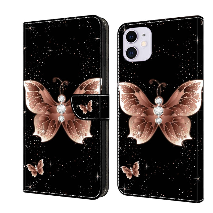 Funda protectora de cuero para teléfono Crystal 3D a prueba de golpes, For iPhone 12 mini / 13 mini, For iPhone 12 / 12 Pro, For iPhone 11 Pro Max, For iPhone 11, For iPhone 11 Pro