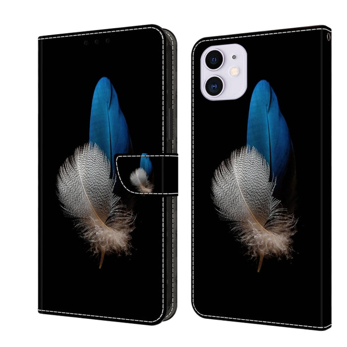 Funda protectora de cuero para teléfono Crystal 3D a prueba de golpes, For iPhone 12 mini / 13 mini, For iPhone 12 / 12 Pro, For iPhone 11 Pro Max, For iPhone 11, For iPhone 11 Pro