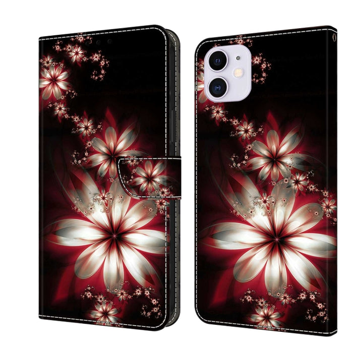 Funda protectora de cuero para teléfono Crystal 3D a prueba de golpes, For iPhone 12 mini / 13 mini, For iPhone 12 / 12 Pro, For iPhone 11 Pro Max, For iPhone 11, For iPhone 11 Pro