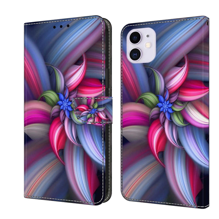 Funda protectora de cuero para teléfono Crystal 3D a prueba de golpes, For iPhone 12 mini / 13 mini, For iPhone 12 / 12 Pro, For iPhone 11 Pro Max, For iPhone 11, For iPhone 11 Pro