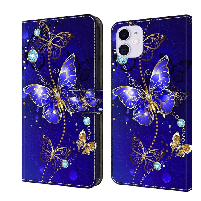 Funda protectora de cuero para teléfono Crystal 3D a prueba de golpes, For iPhone 12 mini / 13 mini, For iPhone 12 / 12 Pro, For iPhone 11 Pro Max, For iPhone 11, For iPhone 11 Pro