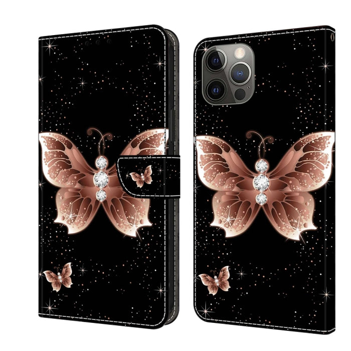 Funda protectora de cuero para teléfono Crystal 3D a prueba de golpes, For iPhone 12 mini / 13 mini, For iPhone 12 / 12 Pro, For iPhone 11 Pro Max, For iPhone 11, For iPhone 11 Pro
