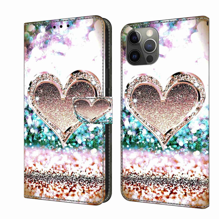 Funda protectora de cuero para teléfono Crystal 3D a prueba de golpes, For iPhone 12 mini / 13 mini, For iPhone 12 / 12 Pro, For iPhone 11 Pro Max, For iPhone 11, For iPhone 11 Pro