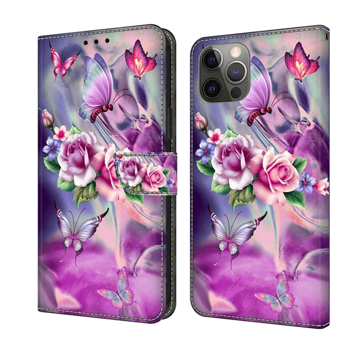 Funda protectora de cuero para teléfono Crystal 3D a prueba de golpes, For iPhone 12 mini / 13 mini, For iPhone 12 / 12 Pro, For iPhone 11 Pro Max, For iPhone 11, For iPhone 11 Pro