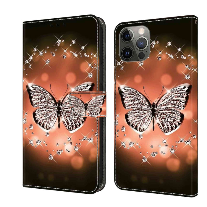 Funda protectora de cuero para teléfono Crystal 3D a prueba de golpes, For iPhone 12 mini / 13 mini, For iPhone 12 / 12 Pro, For iPhone 11 Pro Max, For iPhone 11, For iPhone 11 Pro