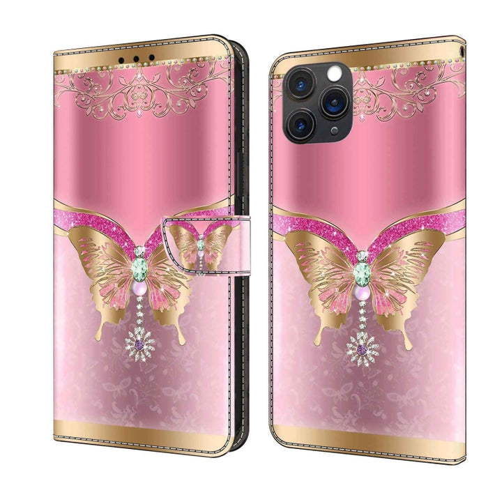 Funda protectora de cuero para teléfono Crystal 3D a prueba de golpes, For iPhone 12 mini / 13 mini, For iPhone 12 / 12 Pro, For iPhone 11 Pro Max, For iPhone 11, For iPhone 11 Pro