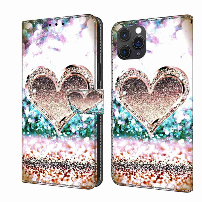 Funda protectora de cuero para teléfono Crystal 3D a prueba de golpes, For iPhone 12 mini / 13 mini, For iPhone 12 / 12 Pro, For iPhone 11 Pro Max, For iPhone 11, For iPhone 11 Pro