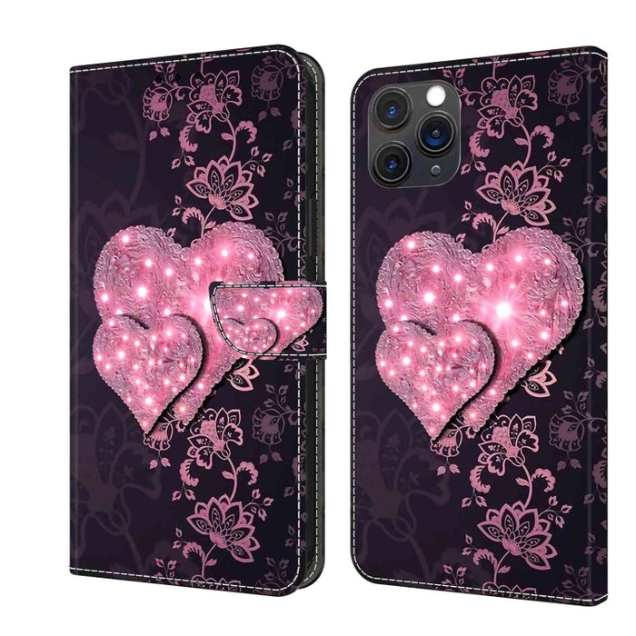 Funda protectora de cuero para teléfono Crystal 3D a prueba de golpes, For iPhone 12 mini / 13 mini, For iPhone 12 / 12 Pro, For iPhone 11 Pro Max, For iPhone 11, For iPhone 11 Pro