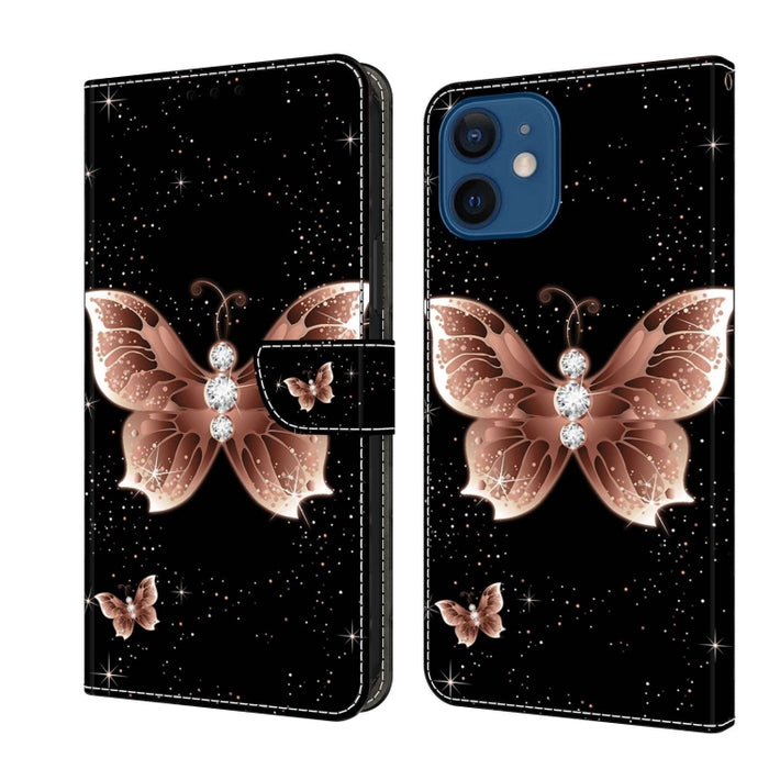 Funda protectora de cuero para teléfono Crystal 3D a prueba de golpes, For iPhone 12 mini / 13 mini, For iPhone 12 / 12 Pro, For iPhone 11 Pro Max, For iPhone 11, For iPhone 11 Pro