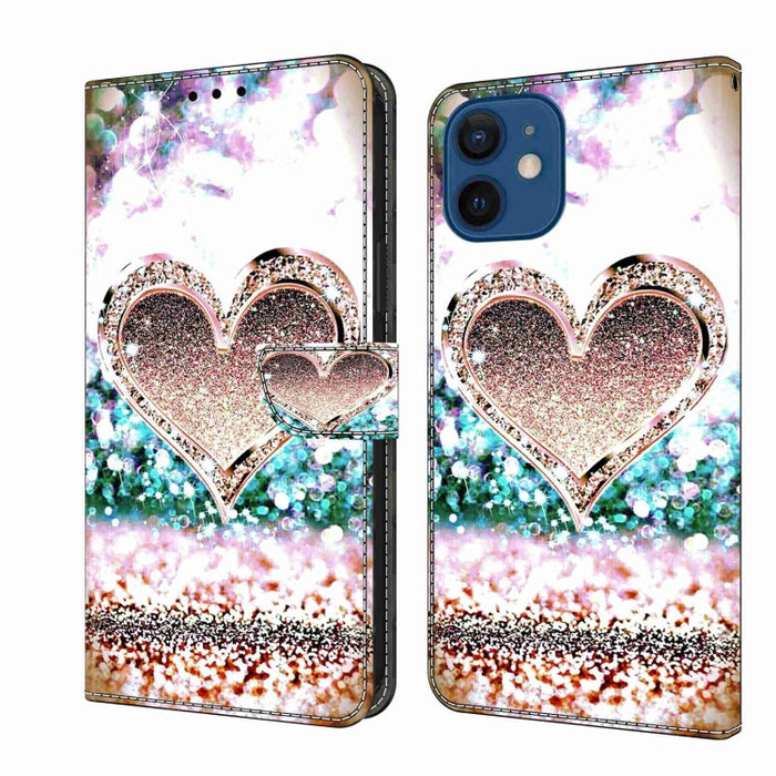 Funda protectora de cuero para teléfono Crystal 3D a prueba de golpes, For iPhone 12 mini / 13 mini, For iPhone 12 / 12 Pro, For iPhone 11 Pro Max, For iPhone 11, For iPhone 11 Pro