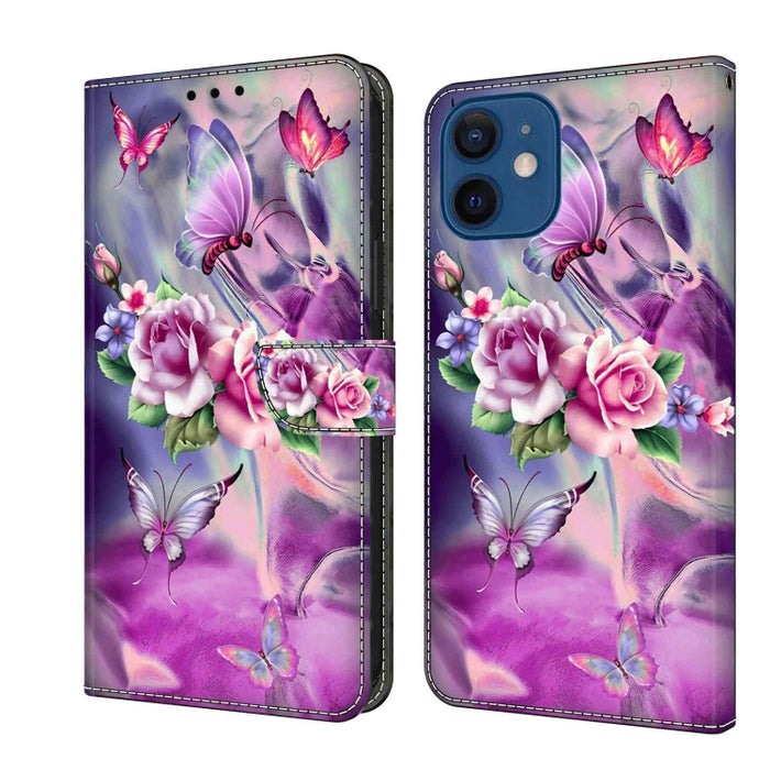 Funda protectora de cuero para teléfono Crystal 3D a prueba de golpes, For iPhone 12 mini / 13 mini, For iPhone 12 / 12 Pro, For iPhone 11 Pro Max, For iPhone 11, For iPhone 11 Pro