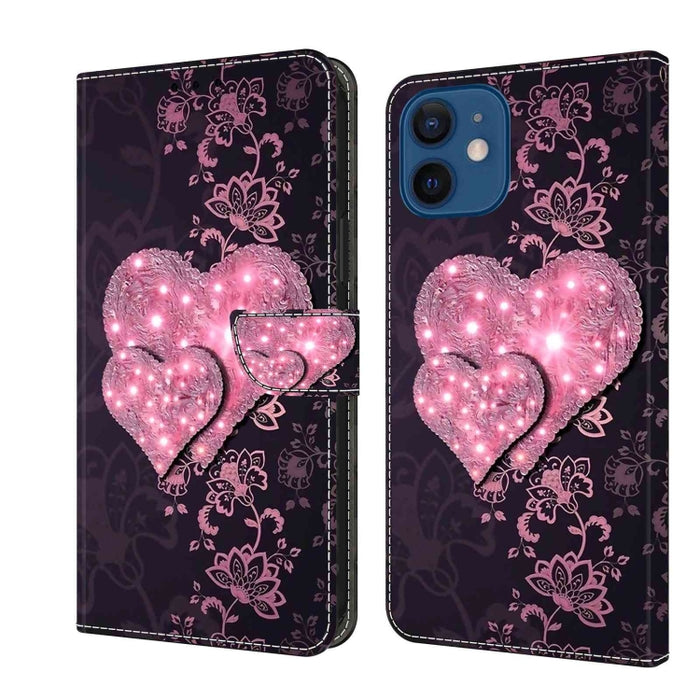 Funda protectora de cuero para teléfono Crystal 3D a prueba de golpes, For iPhone 12 mini / 13 mini, For iPhone 12 / 12 Pro, For iPhone 11 Pro Max, For iPhone 11, For iPhone 11 Pro