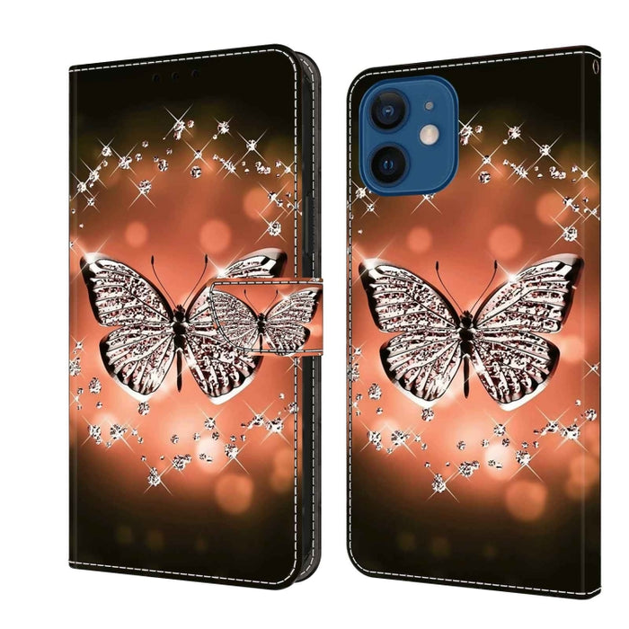 Funda protectora de cuero para teléfono Crystal 3D a prueba de golpes, For iPhone 12 mini / 13 mini, For iPhone 12 / 12 Pro, For iPhone 11 Pro Max, For iPhone 11, For iPhone 11 Pro